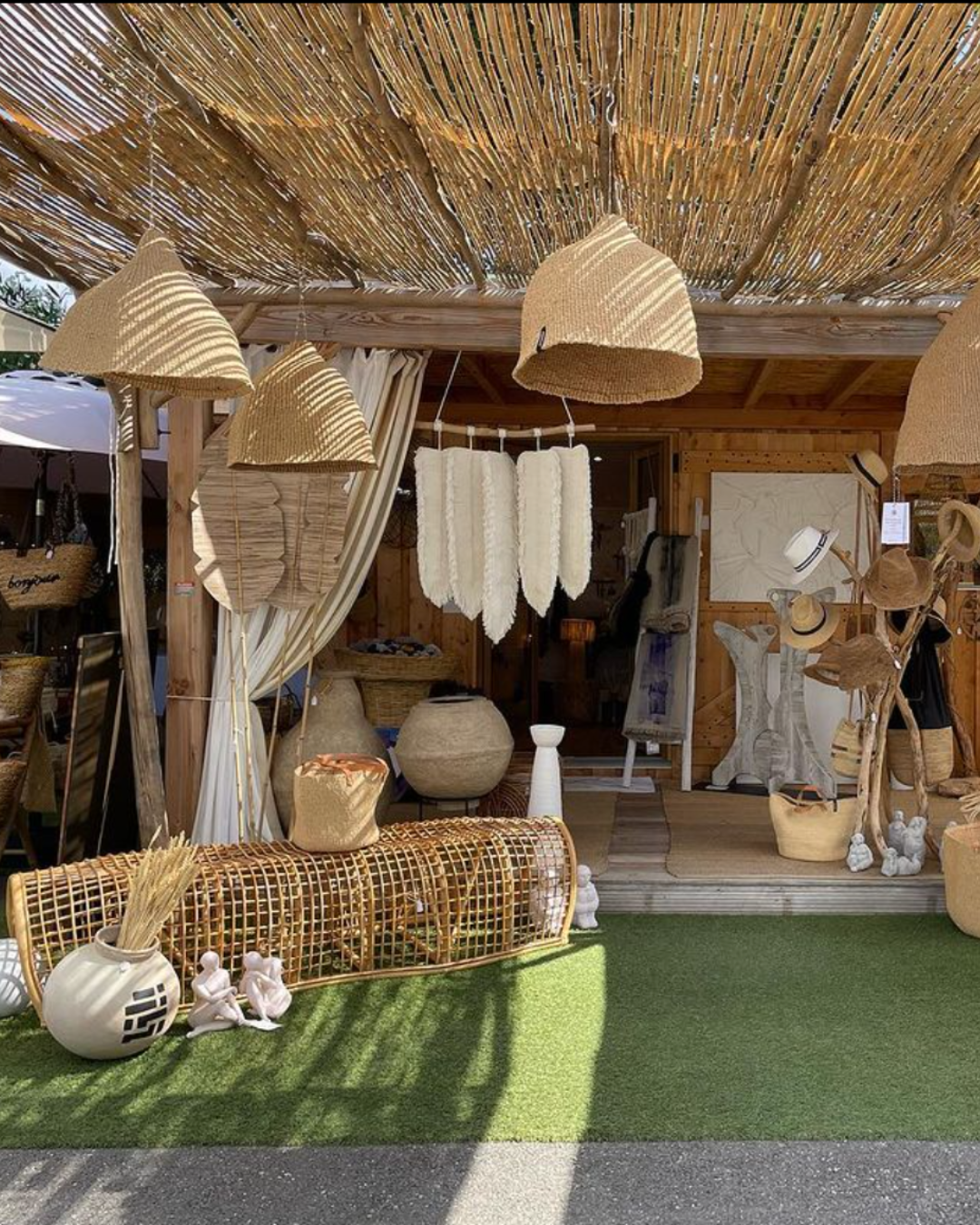 suspension et banc naturel